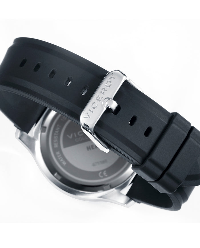Viceroy Reloj De Hombre Heat Cronográfo De Acero Y Correa Negra