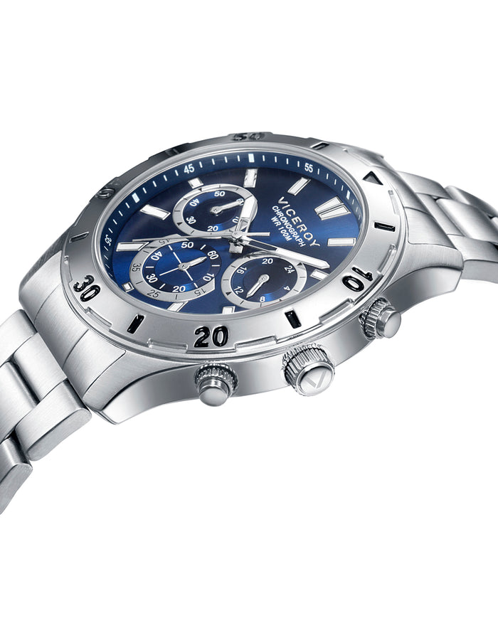 Viceroy Reloj De Hombre Heat De Acero Con Cronógrafo
