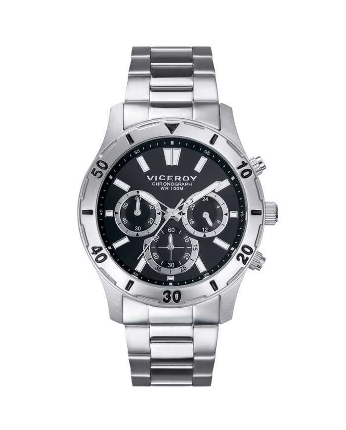 viceroy Reloj de hombre Heat de acero con cronógrafo