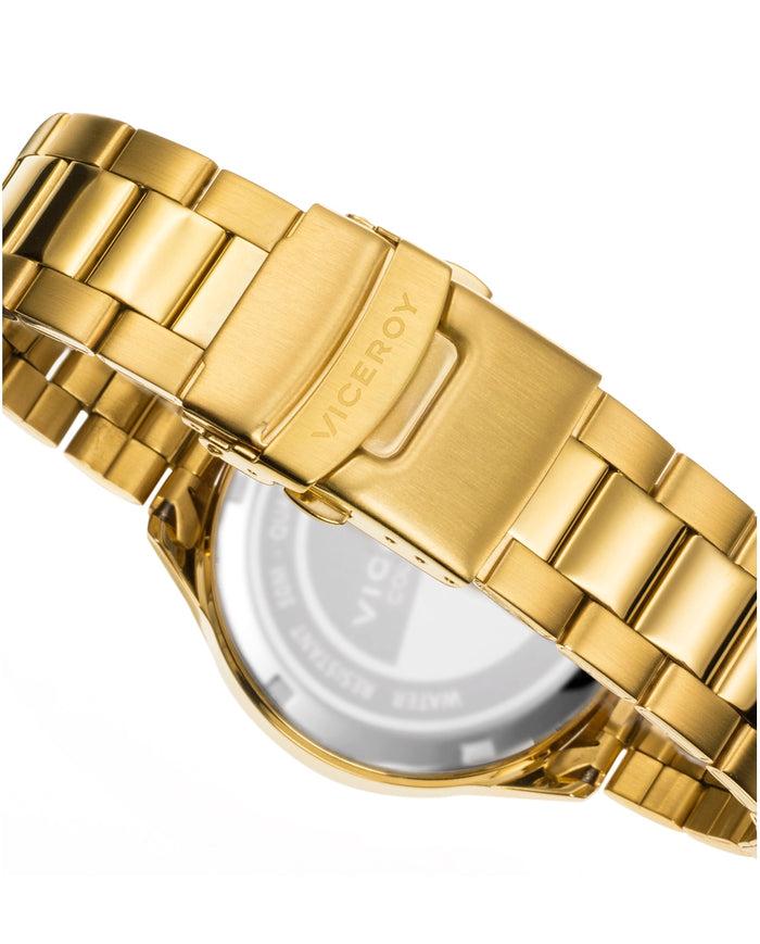 Viceroy Reloj De Hombre Heat De Acero IP Dorado Con Cronógrafo