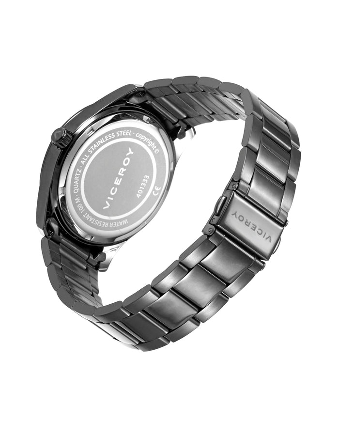Viceroy Reloj De Hombre Magnum Con Caja Y Brazalete De Acero En Ip Gris