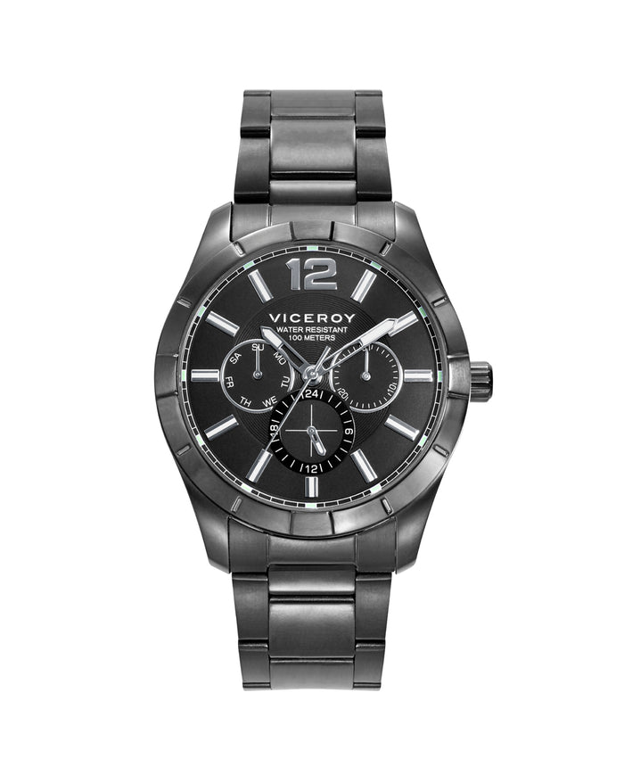 viceroy Reloj de Hombre Magnum con caja y brazalete de acero en Ip gris