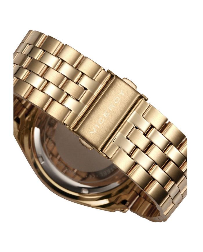 Viceroy Reloj De Hombre Magnum Multifunción De Acero Ip Dorado