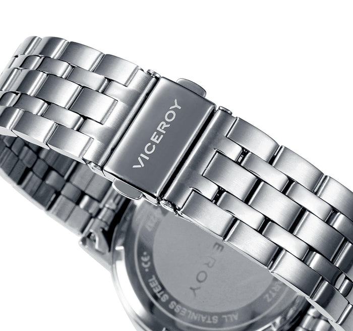 Viceroy Reloj De Hombre Viceroy Con Brazalete De Acero Y Esfera Blanca