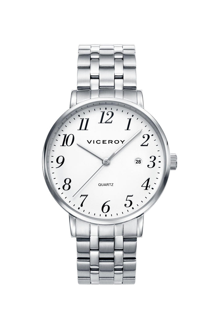 viceroy Reloj de hombre Viceroy con brazalete de acero y esfera blanca