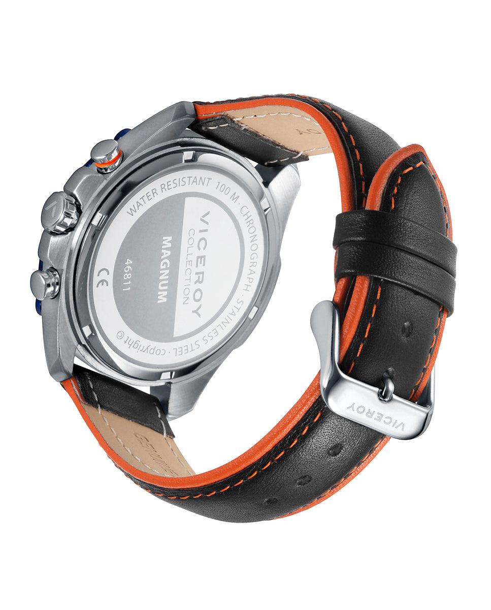 Viceroy Reloj De Hombre Viceroy Magnum Con Cronógrafo Y Correa De Piel
