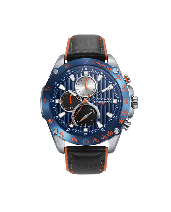 viceroy Reloj de hombre Viceroy Magnum con cronógrafo y correa de piel