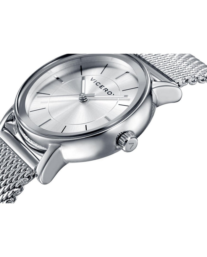 Viceroy Reloj De Mujer Air De Acero Y Esfera Plateada