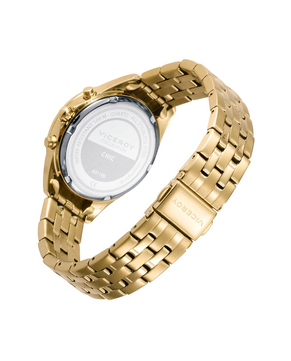 Viceroy Reloj De Mujer Chic Caja Y Brazalete De Acero En Ip Dorado