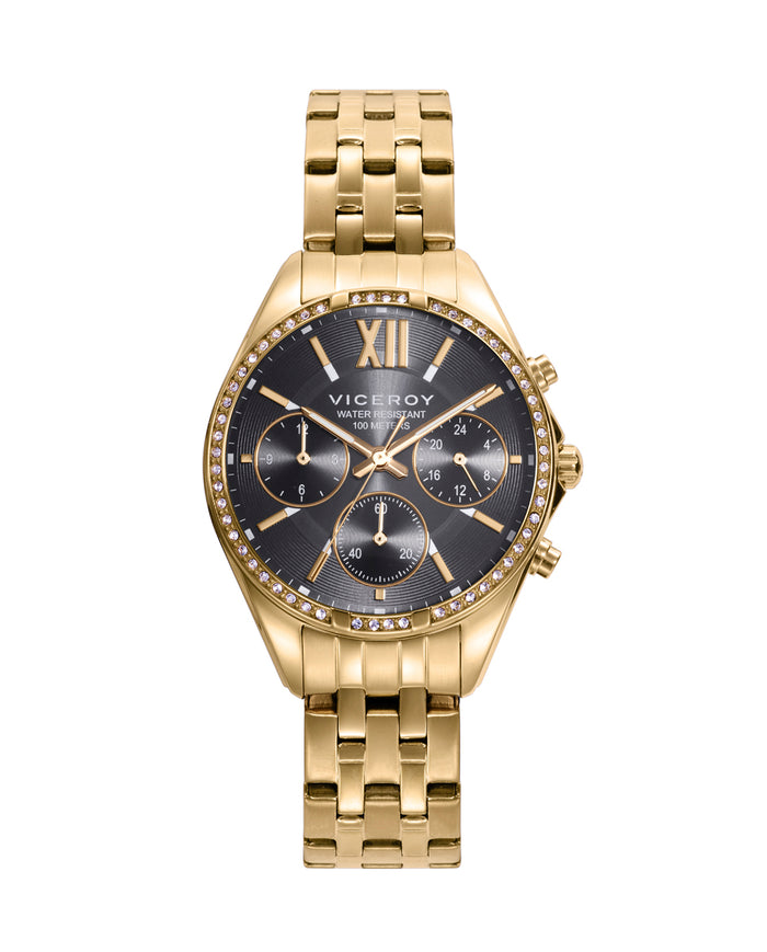 viceroy Reloj de Mujer Chic caja y brazalete de acero en Ip dorado