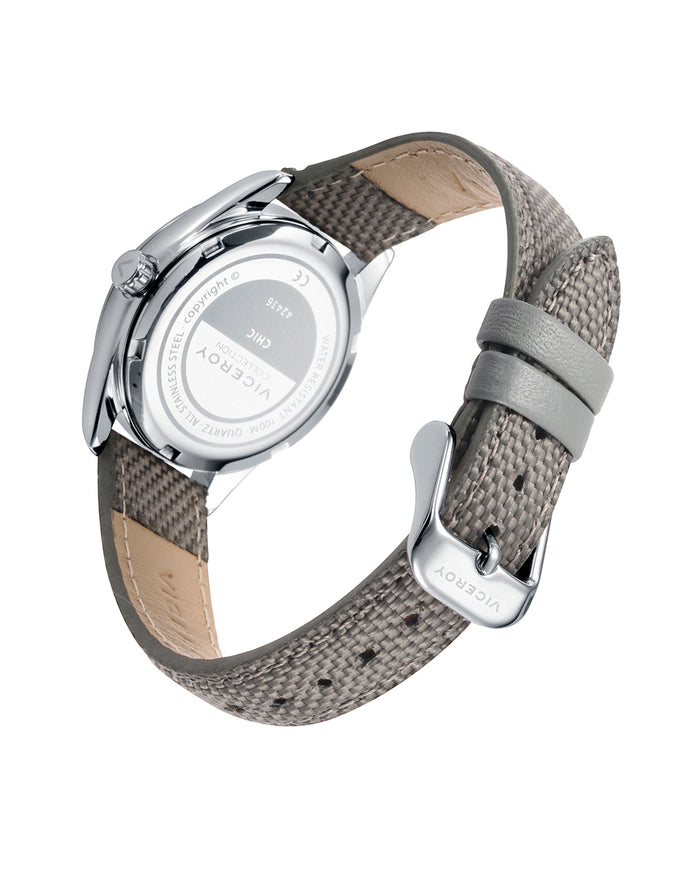 Viceroy Reloj De Mujer Chic Con Caja De Acero Y Correa De Nylon Gris