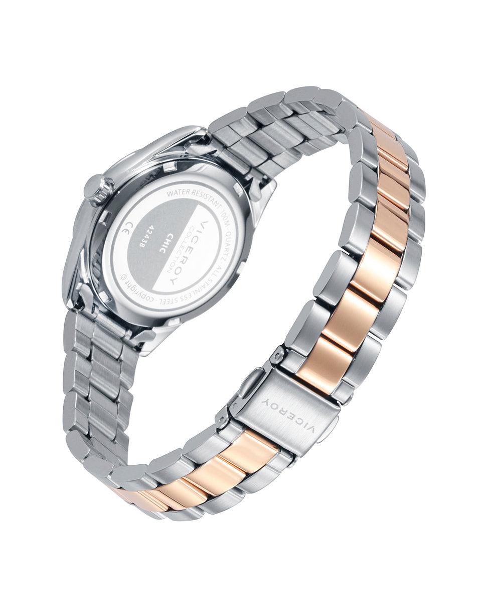 Viceroy Reloj De Mujer Chic Con Caja Y Brazalete De Acero Bicolor