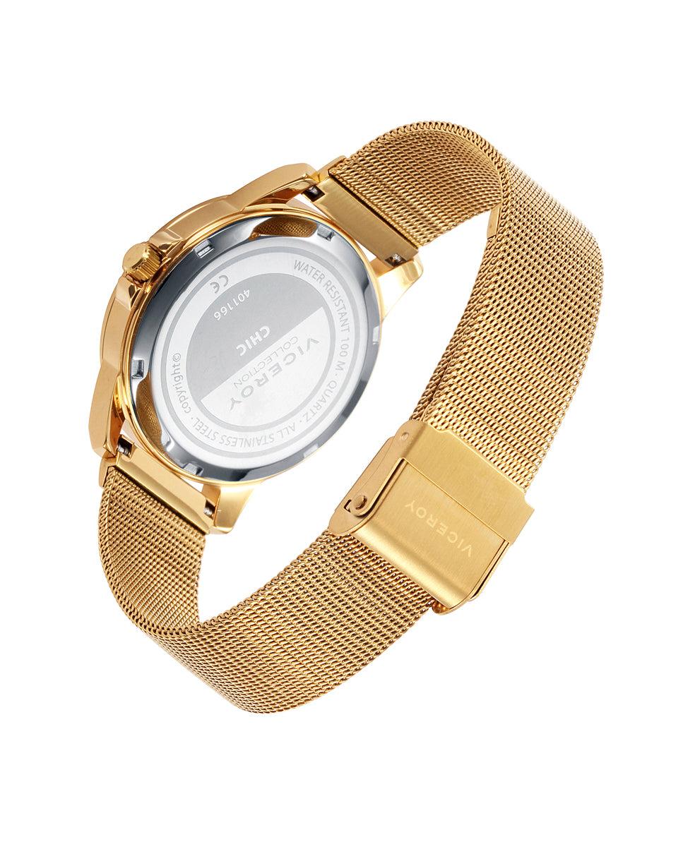 Viceroy Reloj De Mujer Chic Con Caja Y Brazalete De Acero Dorado