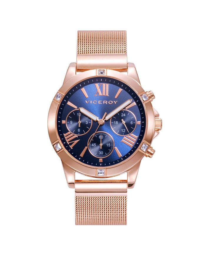 viceroy Reloj de mujer Chic con caja y brazalete de acero en Ip rosa