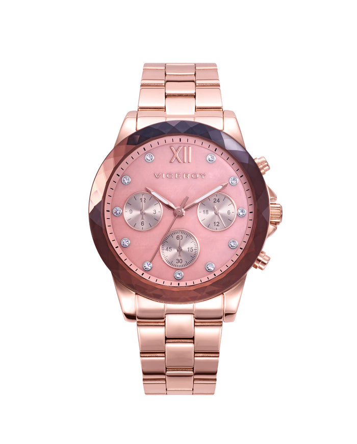 viceroy Reloj de mujer Chic con caja y brazalete de hacer en Ip rosa