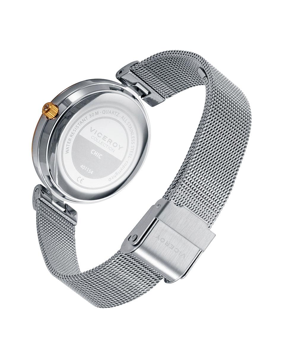 Viceroy Reloj De Mujer Chic Con Caja Y Malla Milanesa De Acero