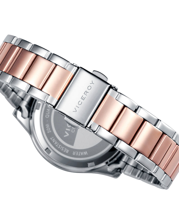Viceroy Reloj De Mujer Chic Multifunción De Acero Con IP Rosa
