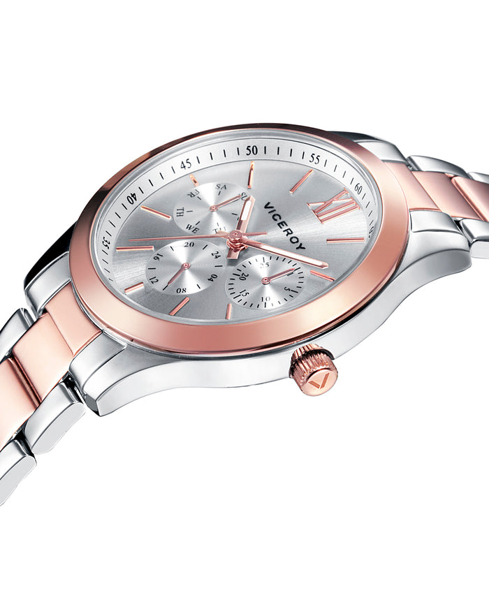 Viceroy Reloj De Mujer Chic Multifunción De Acero Con IP Rosa