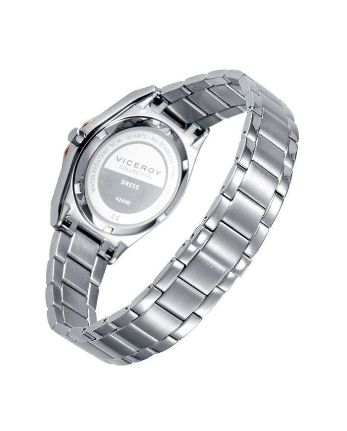 Viceroy Reloj De Mujer Dress Extraplano De Acero Con Cristal Zafiro
