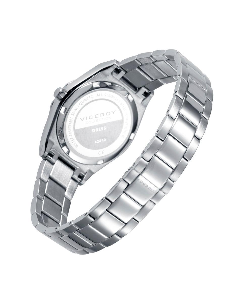 Viceroy Reloj De Mujer Dress Extraplano De Acero Con Cristal Zafiro