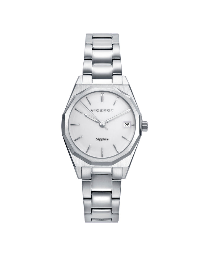 viceroy Reloj de Mujer Dress extraplano de acero con cristal zafiro