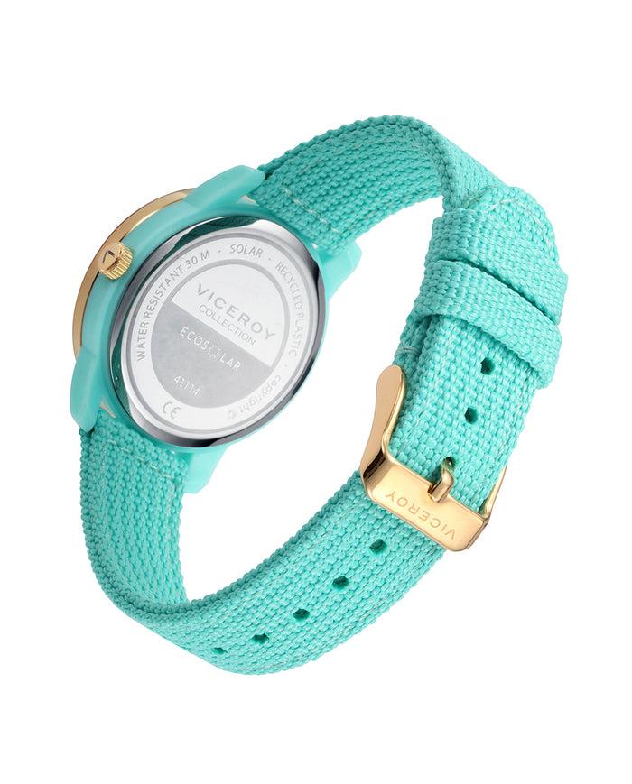 Viceroy Reloj De Mujer Ecosolar Con Caja De Plástico Reciclado Y Correa Verde De Nylon