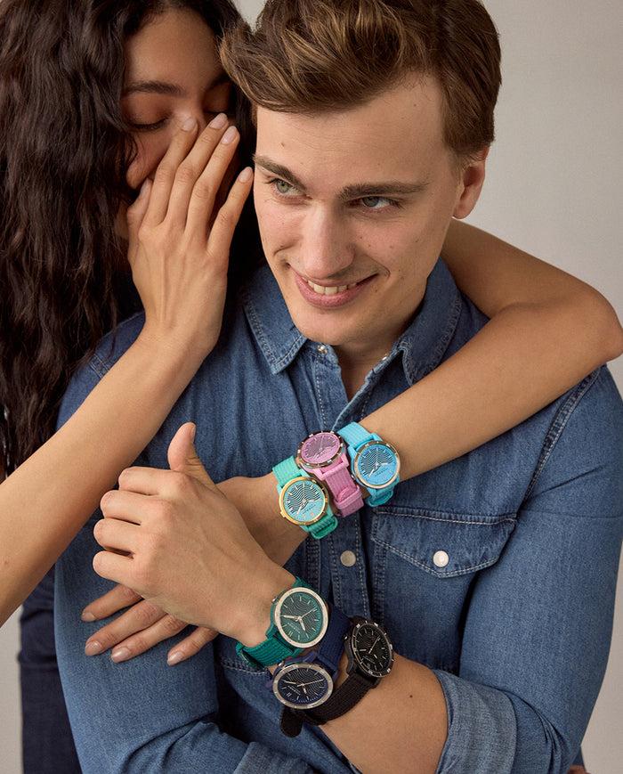 Viceroy Reloj De Mujer Ecosolar Con Caja De Plástico Reciclado Y Correa Rosa De Nylon