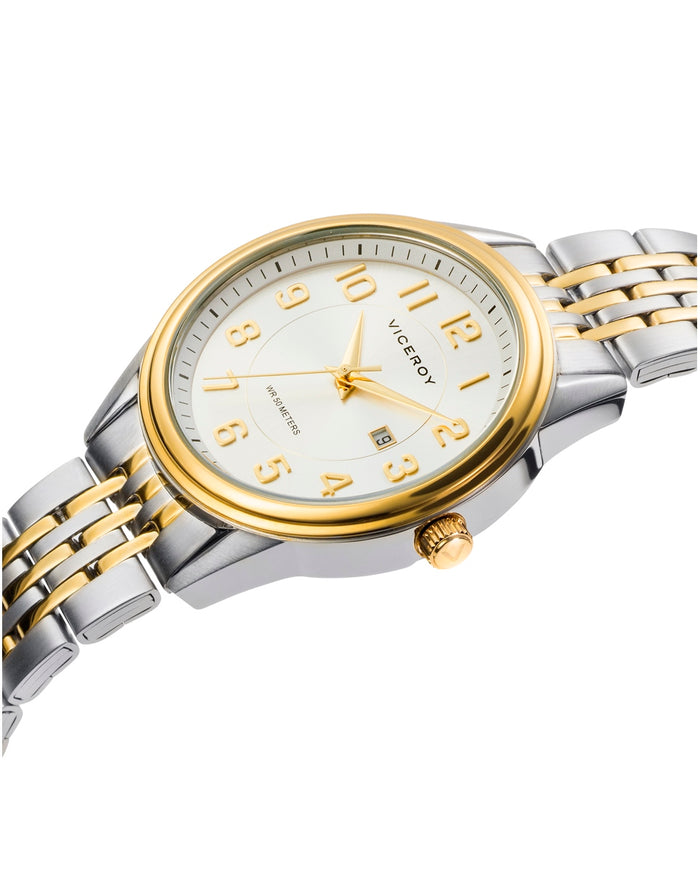 Viceroy Reloj De Mujer Grand 3 Agujas De Acero Con IP Dorado