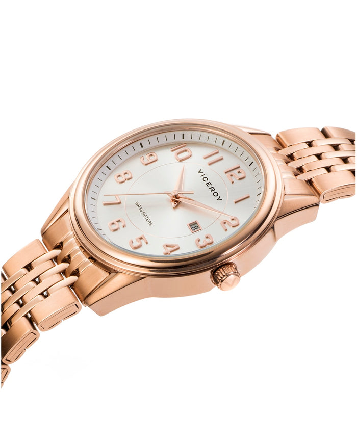 Viceroy Reloj De Mujer Grand 3 Agujas De Acero IP Rosado