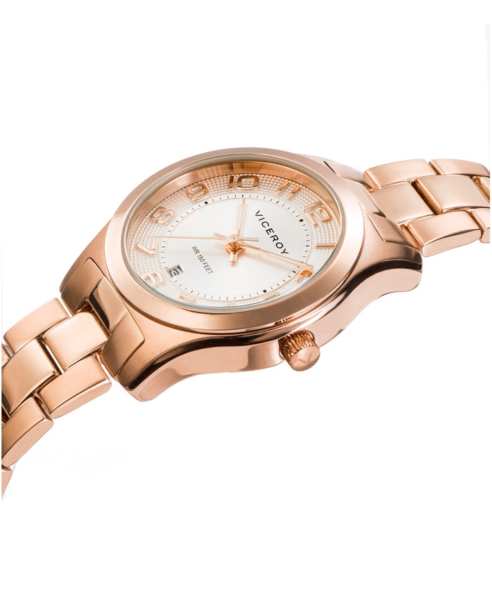 Viceroy Reloj De Mujer Grand 3 Agujas De Acero IP Rosado