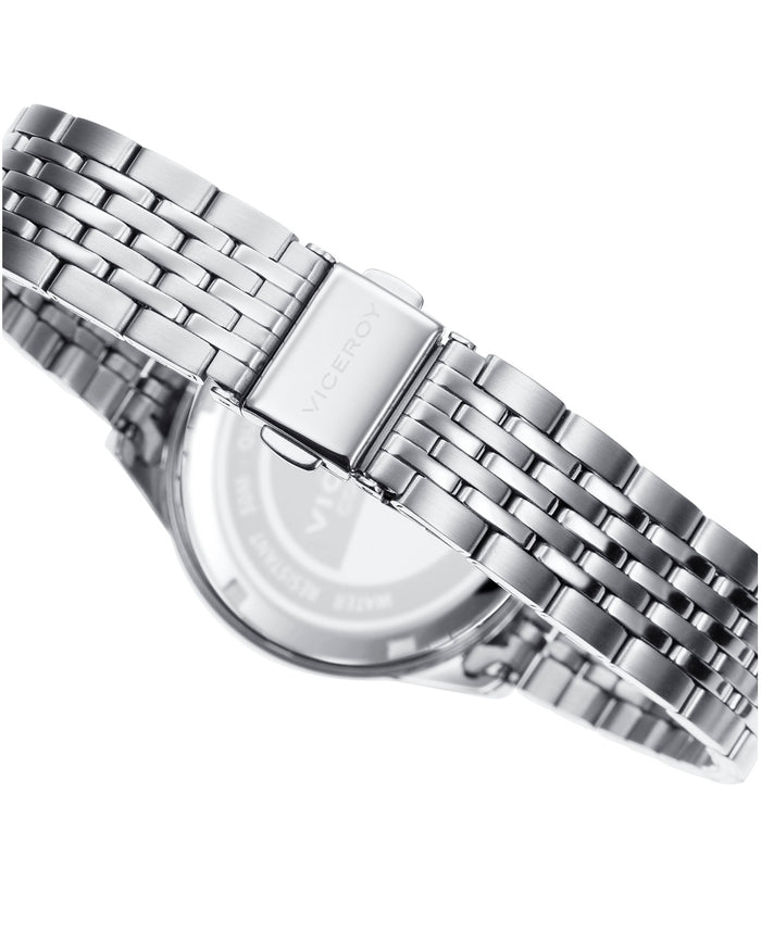 Viceroy Reloj De Mujer Grand 3 Agujas De Acero Y Esfera Blanca