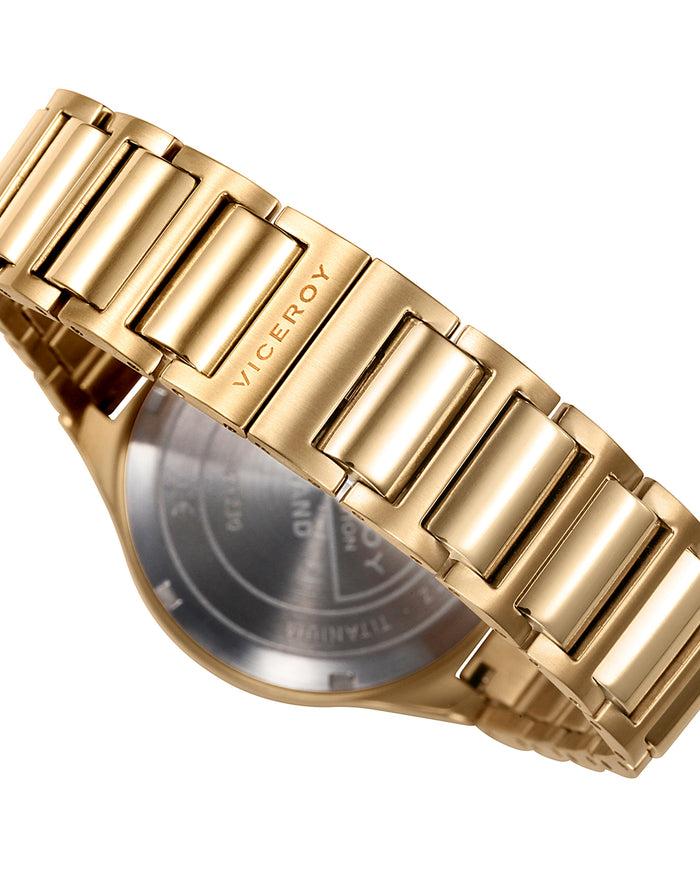 Viceroy Reloj De Mujer Grand 3 Agujas De Titanio IP Dorado