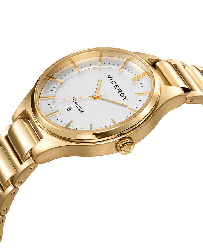 Viceroy Reloj De Mujer Grand 3 Agujas De Titanio IP Dorado