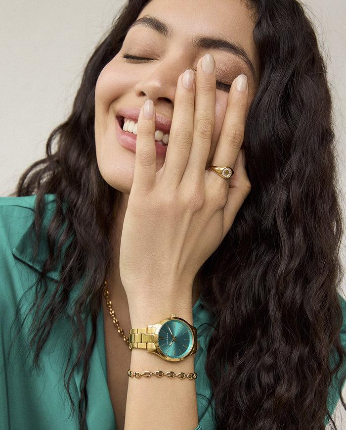 Viceroy Reloj De Mujer Grand Con Caja Y Brazalete De Acero Ip Dorado