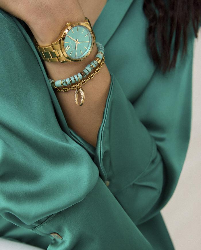 Viceroy Reloj De Mujer Grand Con Caja Y Brazalete De Acero Ip Dorado