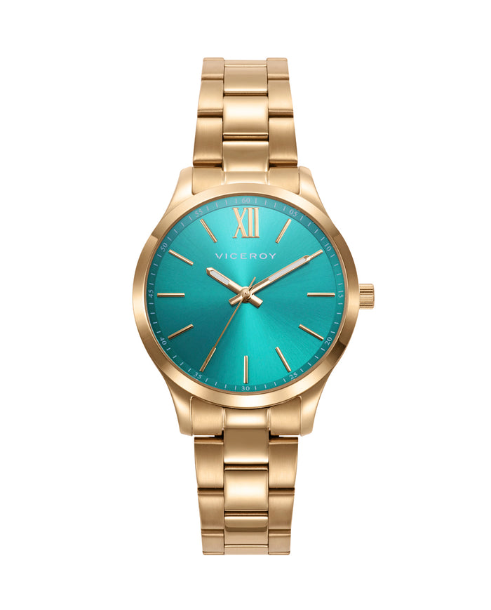 viceroy Reloj de mujer Grand con caja y brazalete de acero Ip dorado