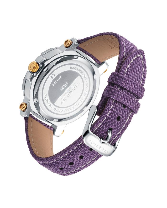 Viceroy Reloj De Mujer Heat Con Caja De Acero Y Correa De Nylon Morado