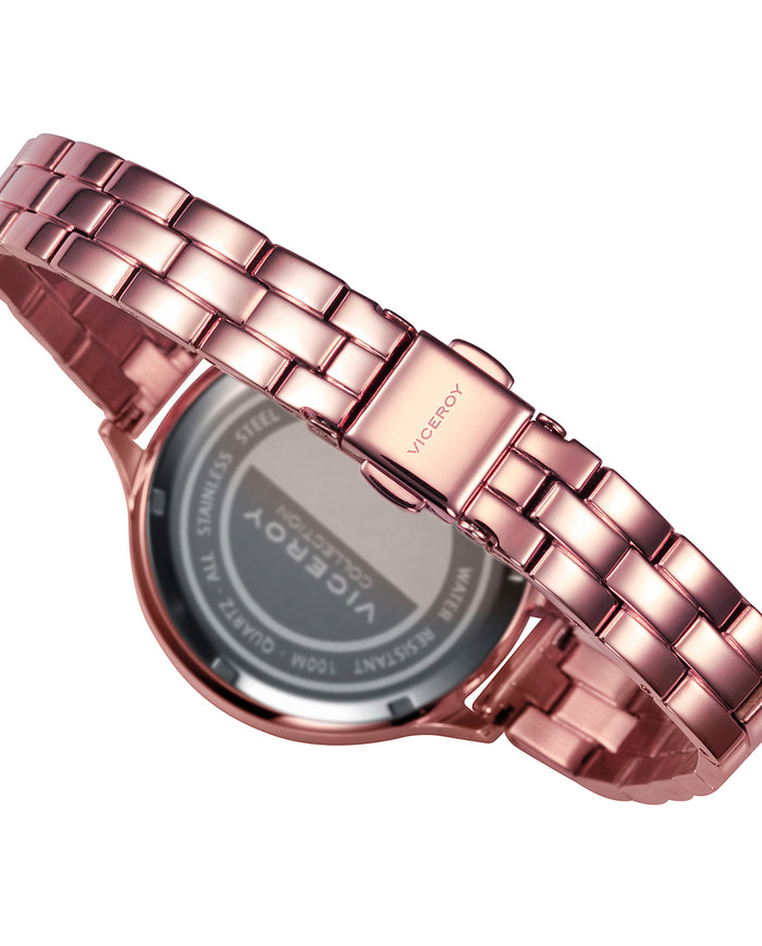 Viceroy Reloj De Mujer Kiss 3 Agujas De Acero Con Esfera Morada