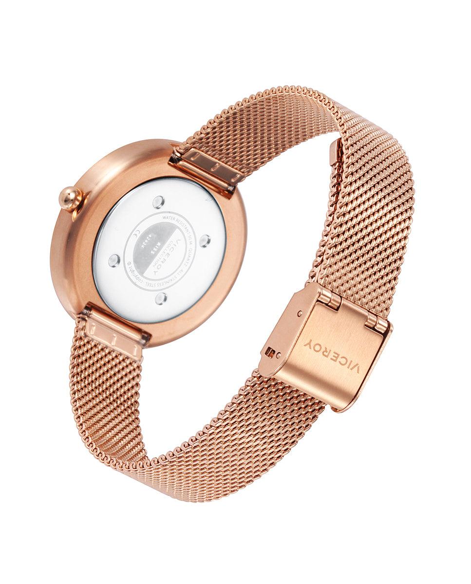 Viceroy Reloj De Mujer Kiss De Acero IP Rosa Con Esfera Blanca