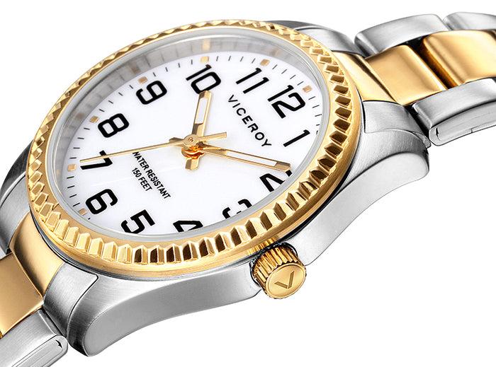 Viceroy Reloj De Mujer Viceroy Con Brazalete De Acero Ip Dorado