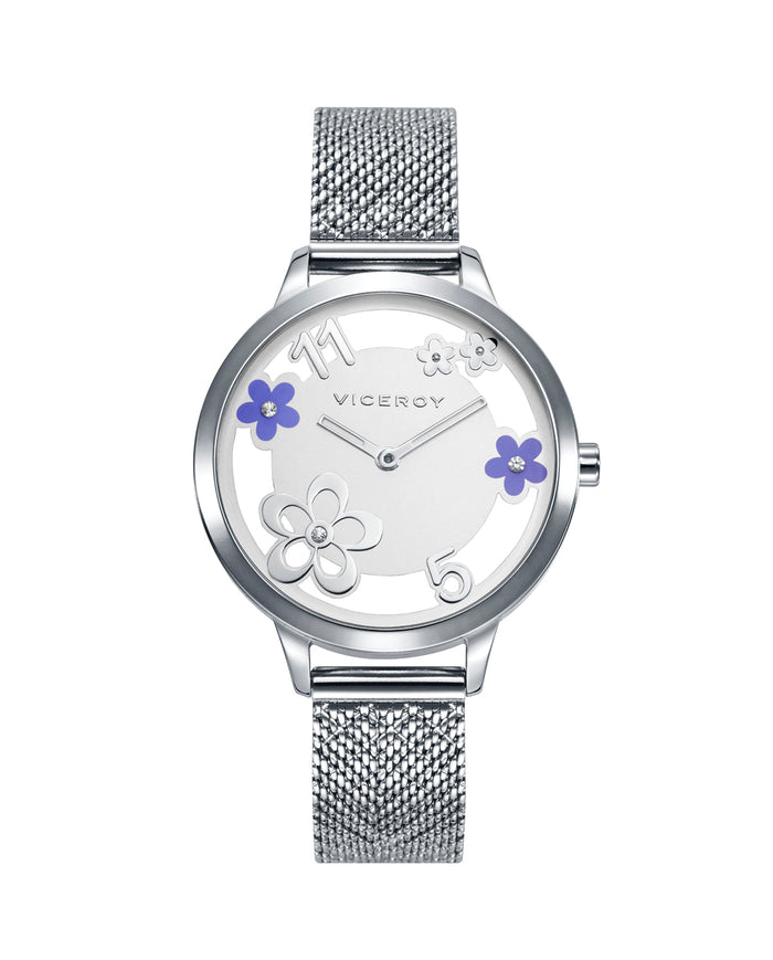 viceroy Reloj de mujer Viceroy Kiss de acero con malla milanesa