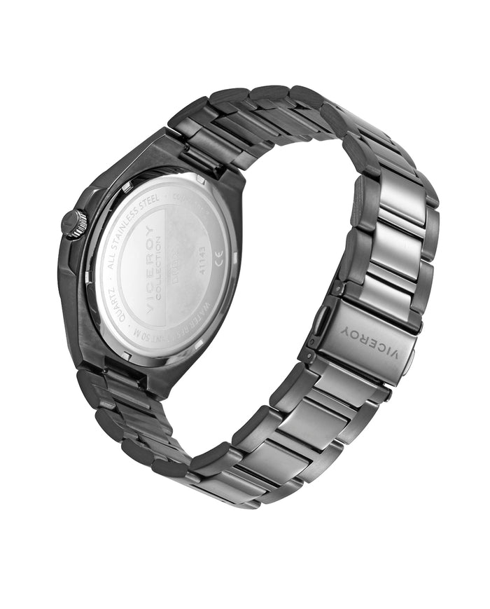 Viceroy Reloj En Acero Gris Con Cronógrafo Y Movimiento De Cuarzo