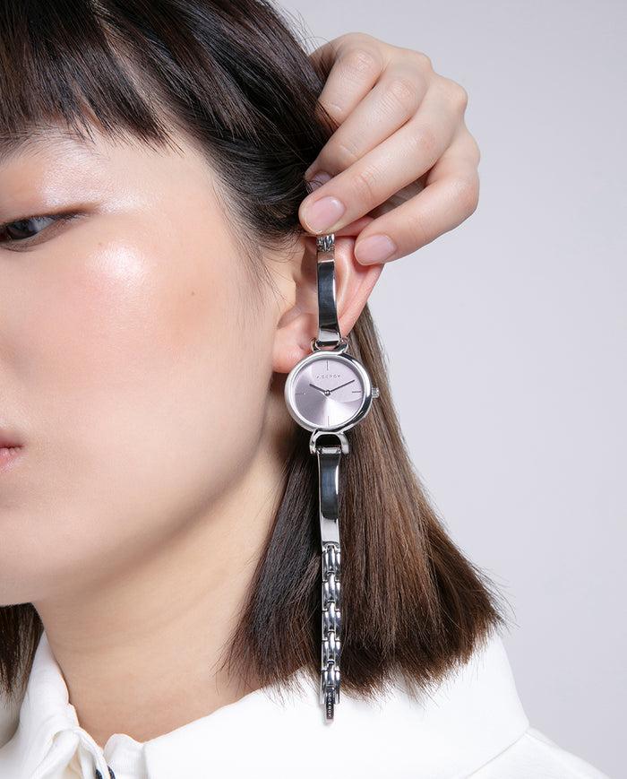 Viceroy Reloj Minimalista Acero Con Esfera Violeta Para Mujer