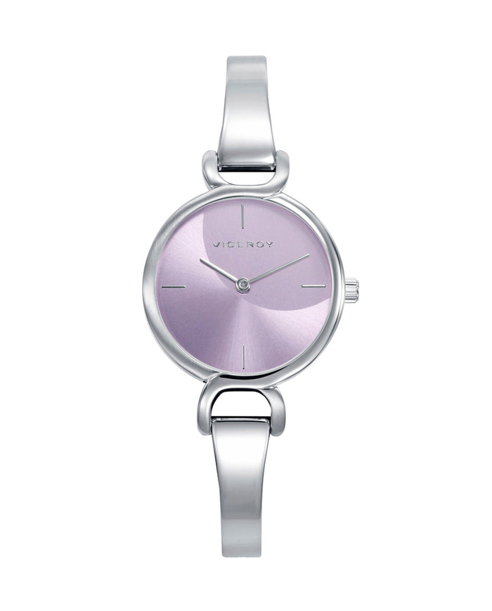 viceroy Reloj minimalista acero con esfera violeta para mujer
