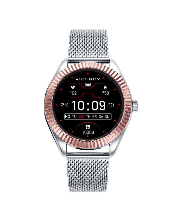 viceroy Reloj Smart Hombre caja bicolor y malla milanesa de acero