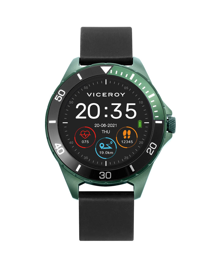 Viceroy Smartwatch Infantil Smartpro Con Correa De Silicona Negra Y Correa Adicional Con Estampado De Camuflaje Verde