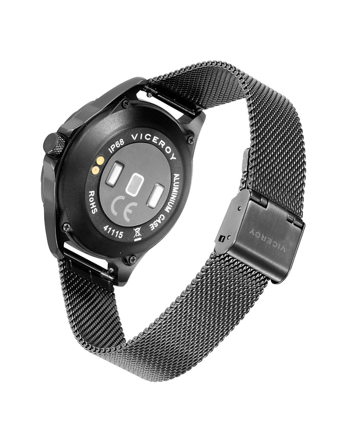 Viceroy Smartwatch Infantil Smartpro Con Malla Milanesa Ip Gris Y Correa Adicional De Silicona Negra