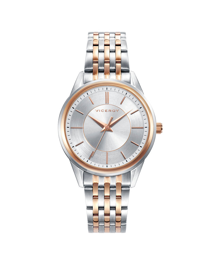 viceroy Reloj de mujer Grand de acero con IP rosa