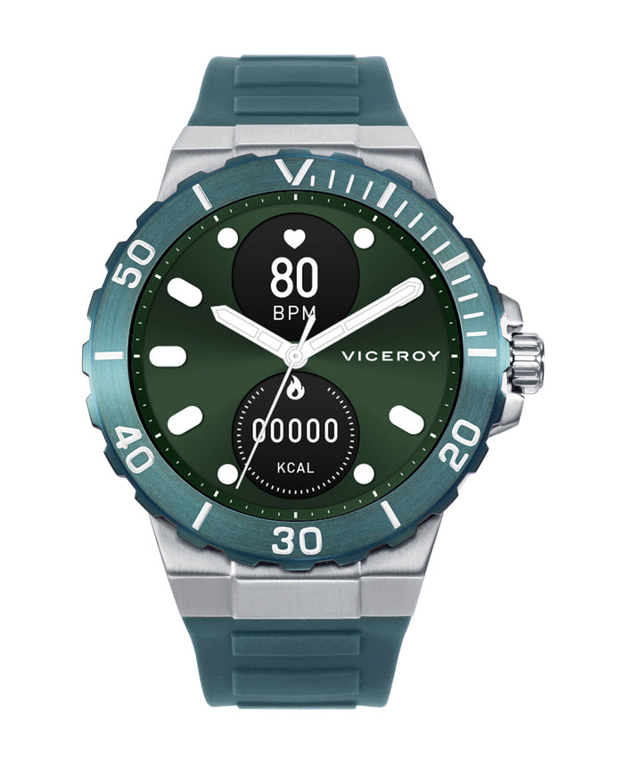 viceroy Reloj Smart Acero Ip Verde Correa Sr Va