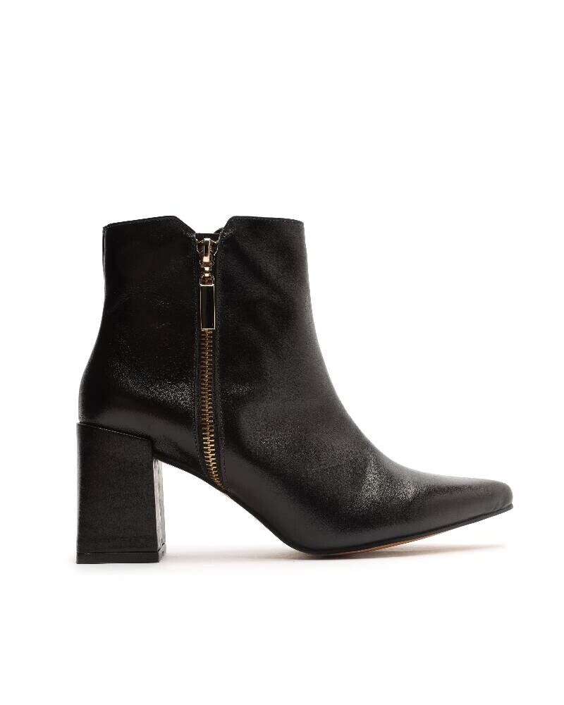 Viceversa BOTA NEGRA CORTA CLASICA CON CIERRE DORADO